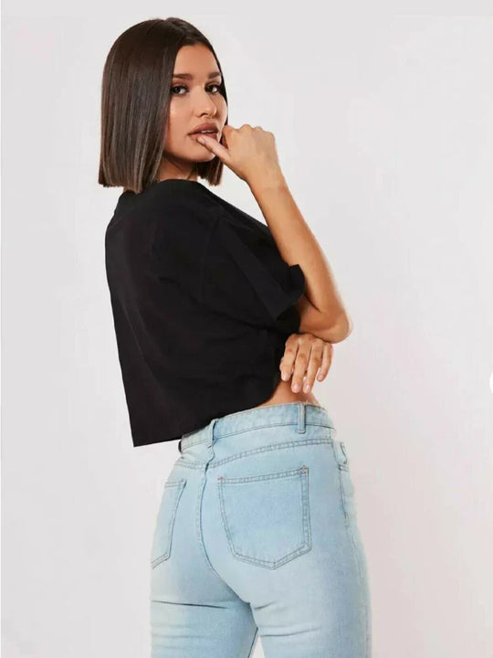 lose Crop-Top für Damen