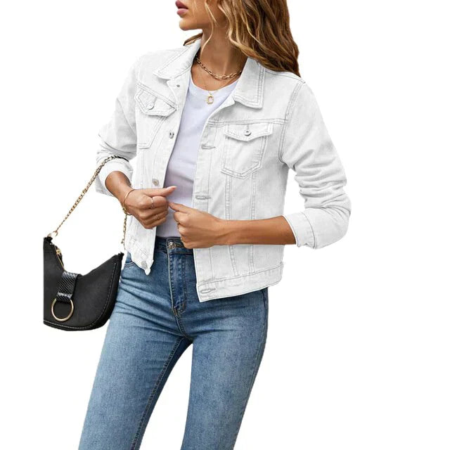 Heidi | Lässige Jacke im Denim-Look für Frauen