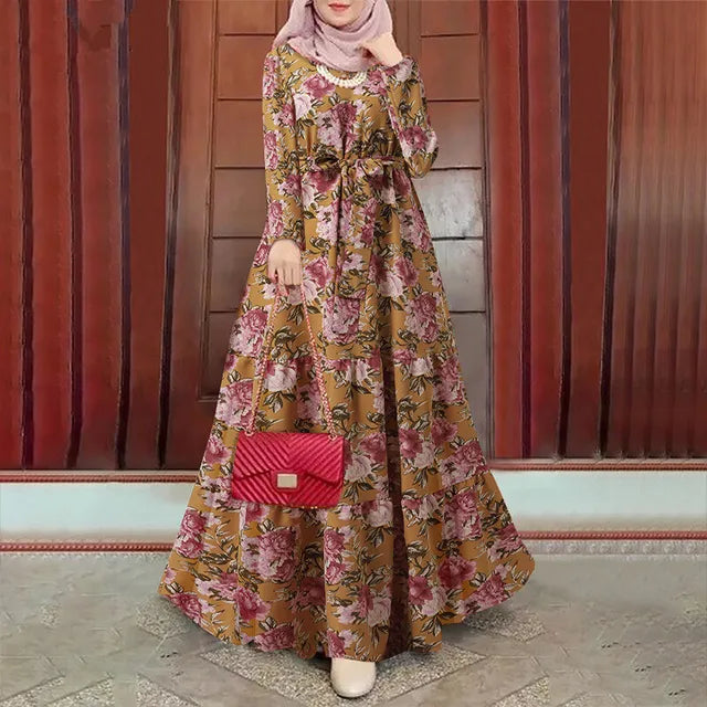 Elegance Dubai Abaya - Lange Mouwen Eid Jurk