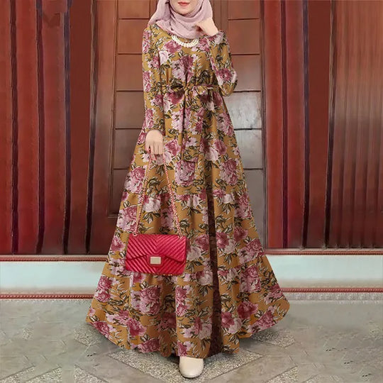 Elegance Dubai Abaya - Lange Mouwen Eid Jurk