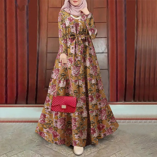 Elegance Dubai Abaya - Lange Mouwen Eid Jurk
