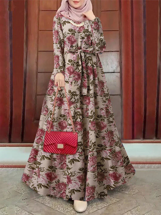Elegance Dubai Abaya - Lange Mouwen Eid Jurk