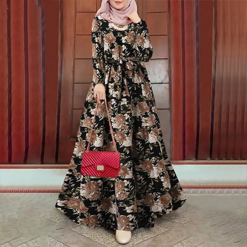 Elegance Dubai Abaya - Lange Mouwen Eid Jurk