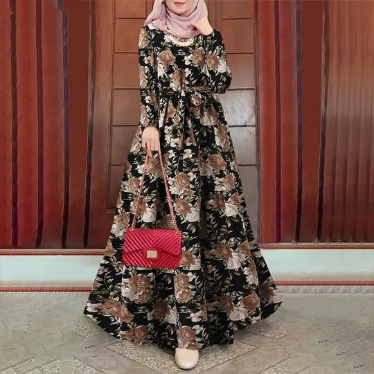 Elegance Dubai Abaya - Lange Mouwen Eid Jurk