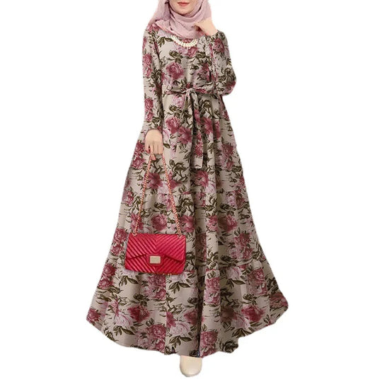 Elegance Dubai Abaya - Lange Mouwen Eid Jurk