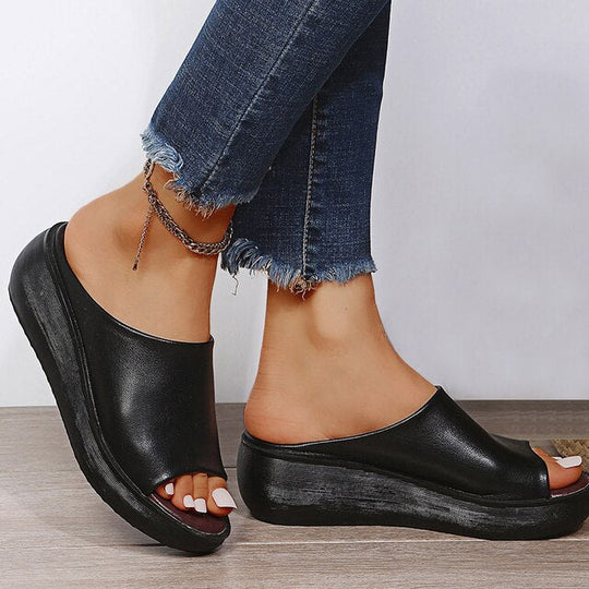 Heidi-Mode | Orthopädische Damen Sandalen mit Hohem Absatz