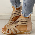 Heidi-Mode - Orthopädische Sandalen mit niedrigem Absatz