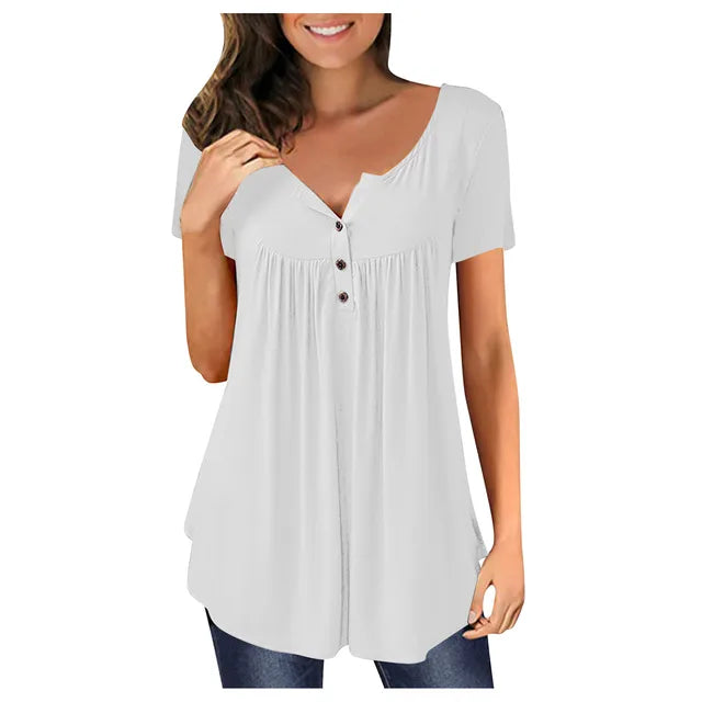 Trendige Bluse mit Knopfdetails