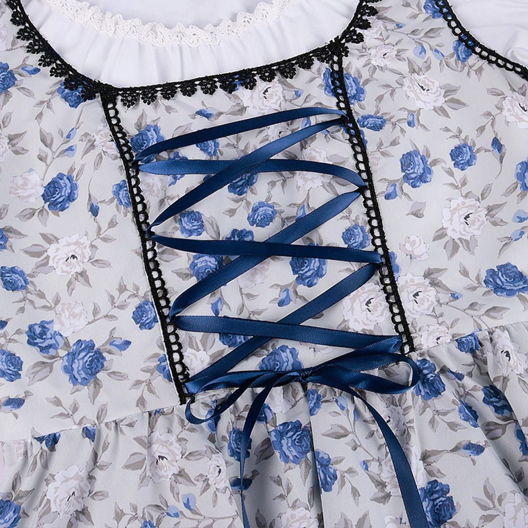 Heidi-Mode - Verzaubernd Blau Dirndl Kleid für Oktoberfest