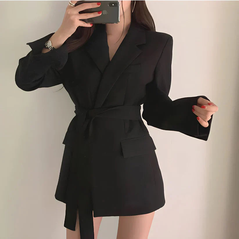 Heidi-Mode | Eleganter Blazer Mit Gürtel