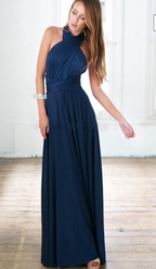 Damen Multiway Wickelkleid mit 50+ Tragevarianten & Elastischem Stoff | Heidi-Mode
