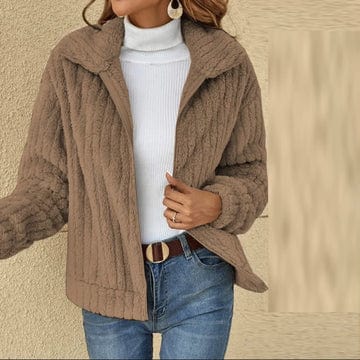 Heidi-Mode | Gerippte Jacke Schick Moderner Stil Ideal für den Winter