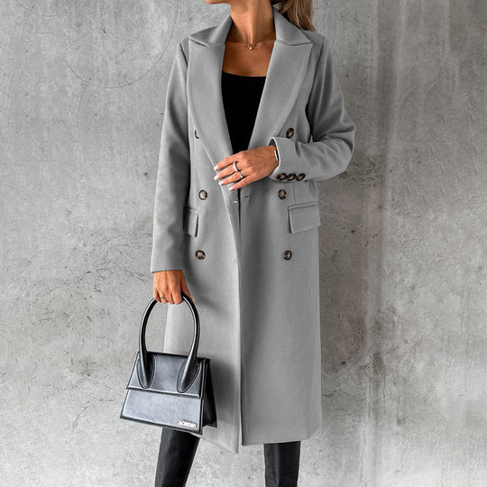 Elegante Winterjacke Trenchcoat Damen