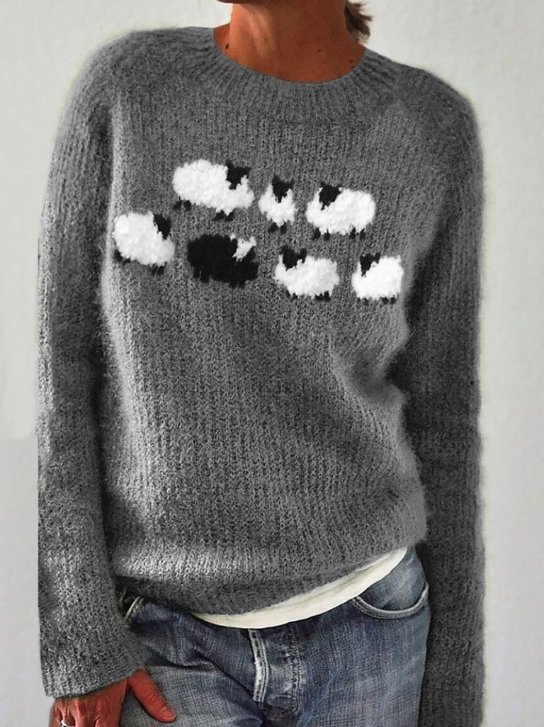 Heidi-Mode | Trui Met Lange Mouwen En Print