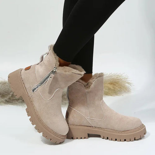 Heidi-Mode | Warme Samt Winterstiefel für Damen – Gemütlicher & Stilvoller Komfort