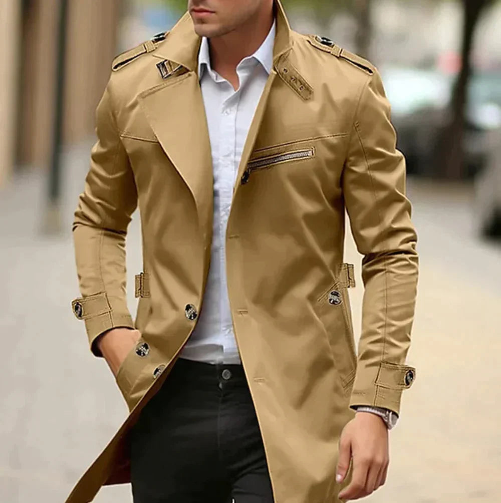 Heidi-Mode | Herren-Trenchcoat - Klassischer Old Money Stil