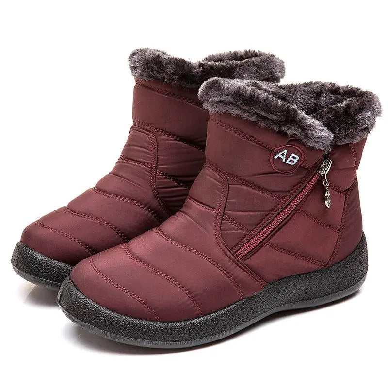 Heidi-Mode | Wasserdichte Knöchel-Schneestiefel für Frauen – Warm & Gemütlicher Komfort
