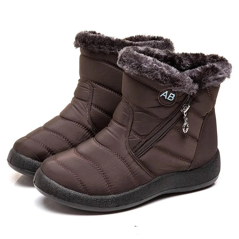 Heidi-Mode | Wasserdichte Knöchel-Schneestiefel für Frauen – Warm & Gemütlicher Komfort