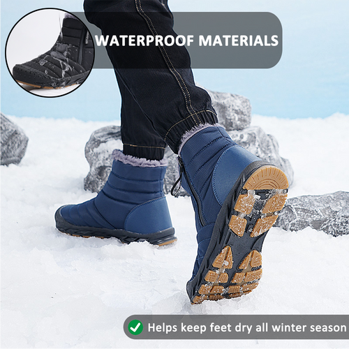 Heidi-Mode | Wasserdichte High Top Schneestiefel für Männer & Frauen – Bequem & Unterstützend für Winterabenteuer