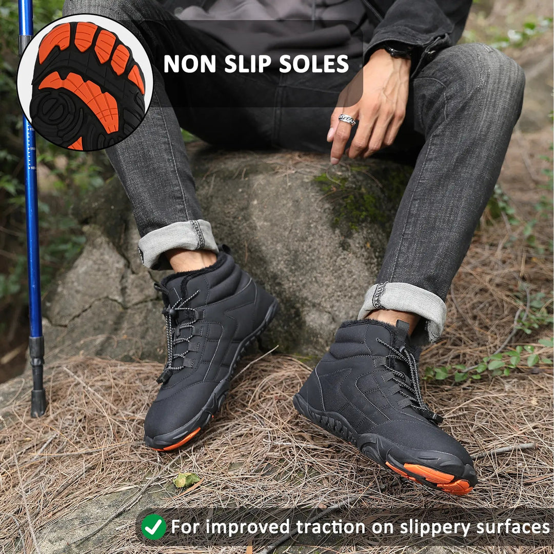 Heidi-Mode | Wasserdichte Wanderschuhe für Unisex – Dicke & Warme Bequemlichkeit