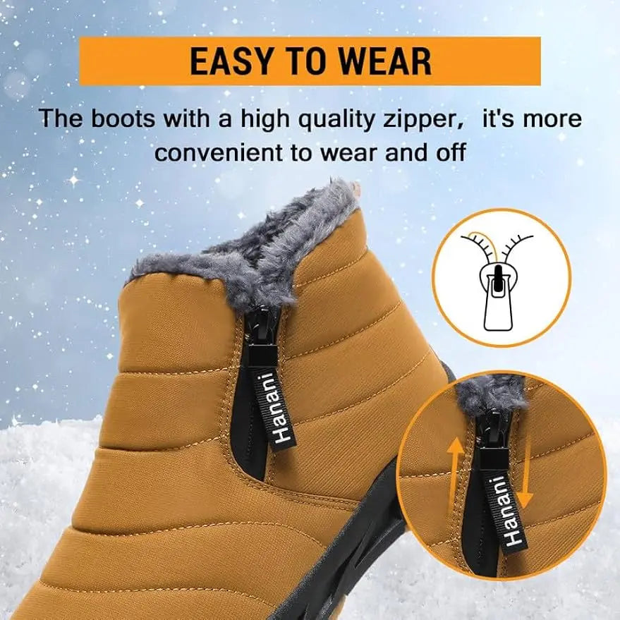 Heidi-Mode | Wasserdichte Schneestiefel für Frauen – Bequem & Warm mit Fellfutter