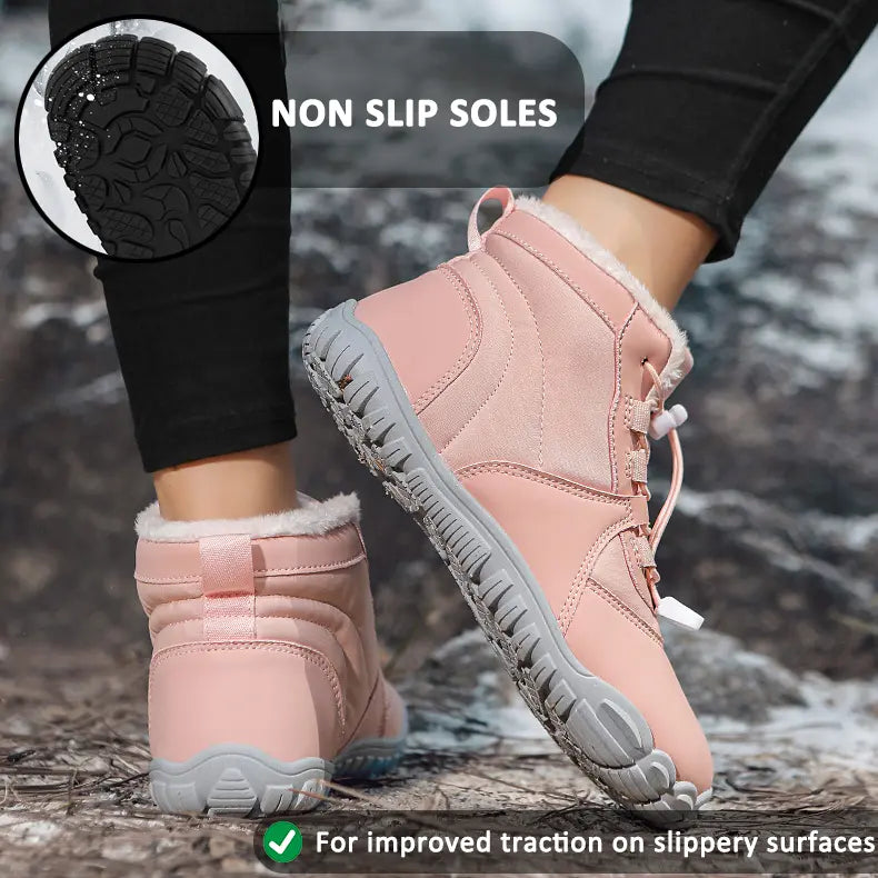 Heidi-Mode | Wasserdichte Winterstiefel für Frauen – Warm & Bequem Barfußdesign