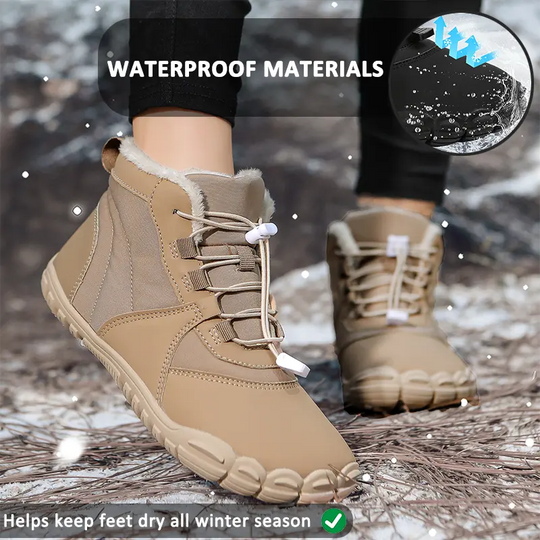 Heidi-Mode | Wasserdichte Winterstiefel für Frauen – Warm & Bequem Barfußdesign