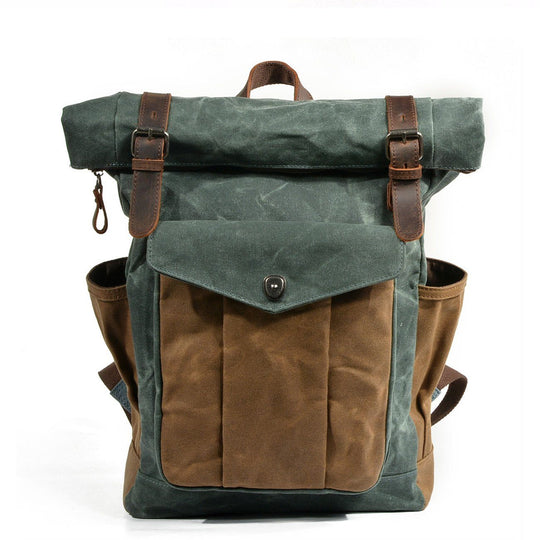Heidi-Mode | Canvas Rolltop Rucksack Lundastyle Nachhaltig und Stilvoll für Abenteurer