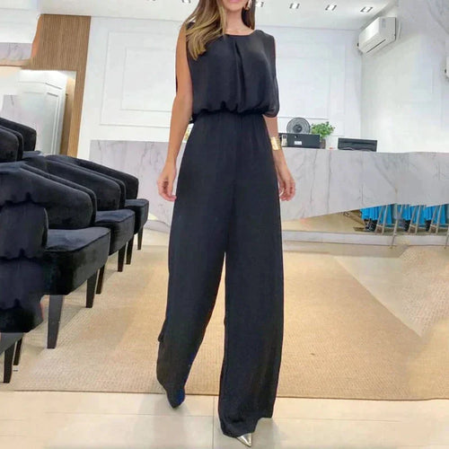 Schwarzer modischer Jumpsuit