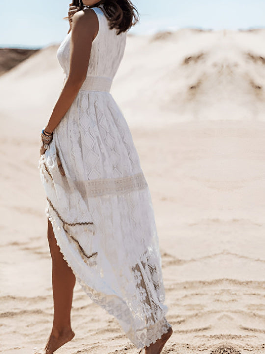 Ibiza-inspiriertes Boho Maxikleid