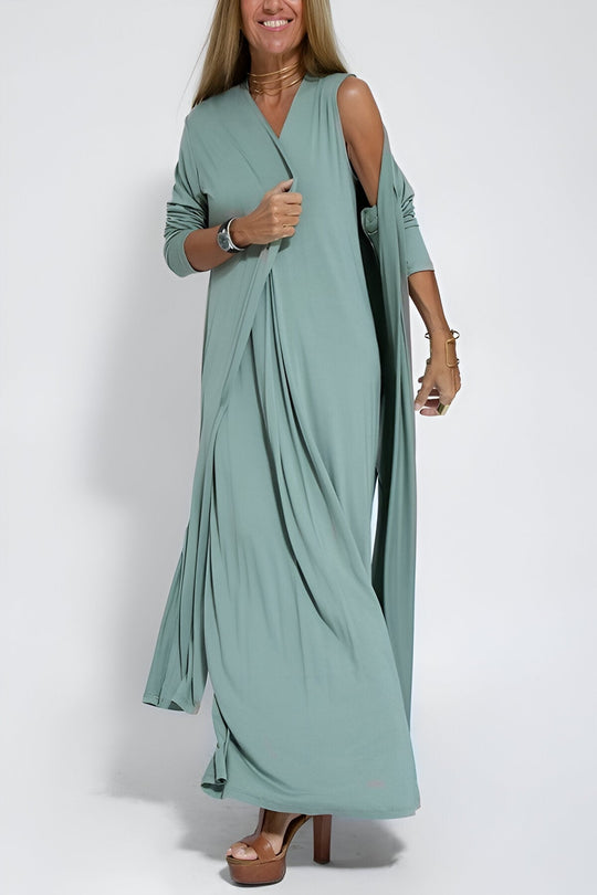 Maxikleid mit Weste