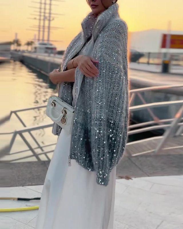 Heidi-Mode | Strickpullover Mit Glitzer