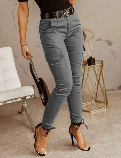 Heidi-Mode | Cargo Hose mit Stretch und Hoher Taille