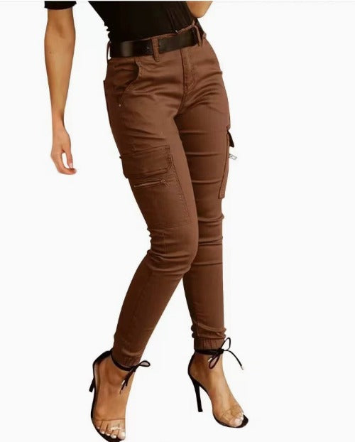 Heidi-Mode | Cargo Hose mit Stretch und Hoher Taille
