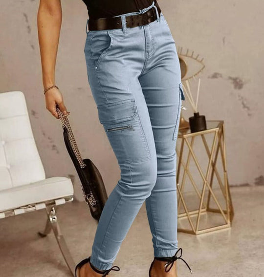Heidi-Mode | Cargo Hose mit Stretch und Hoher Taille