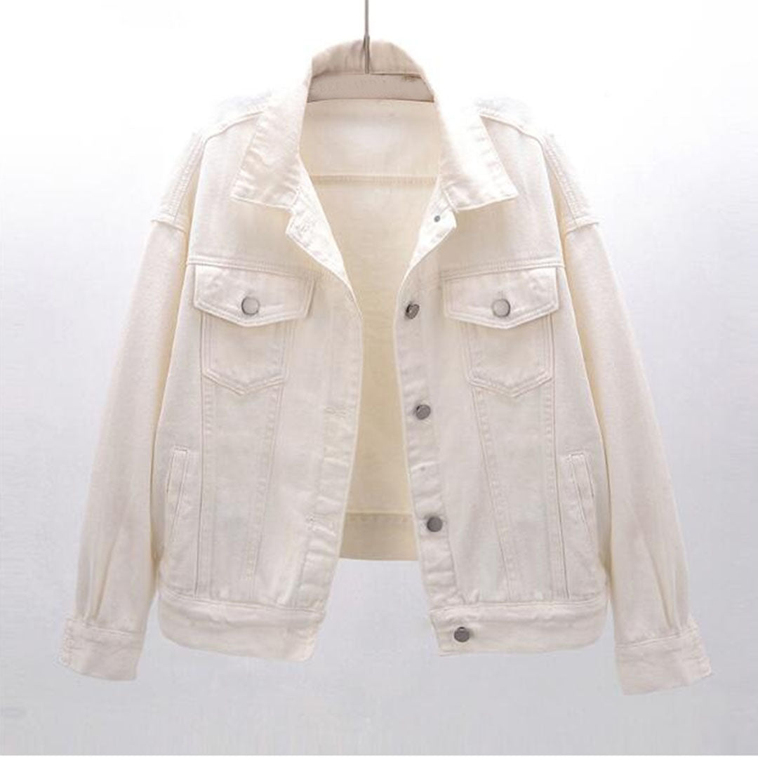 Heidi-Mode | Lässige Denimjacke Baumwolle Klassisch und Zeitlos