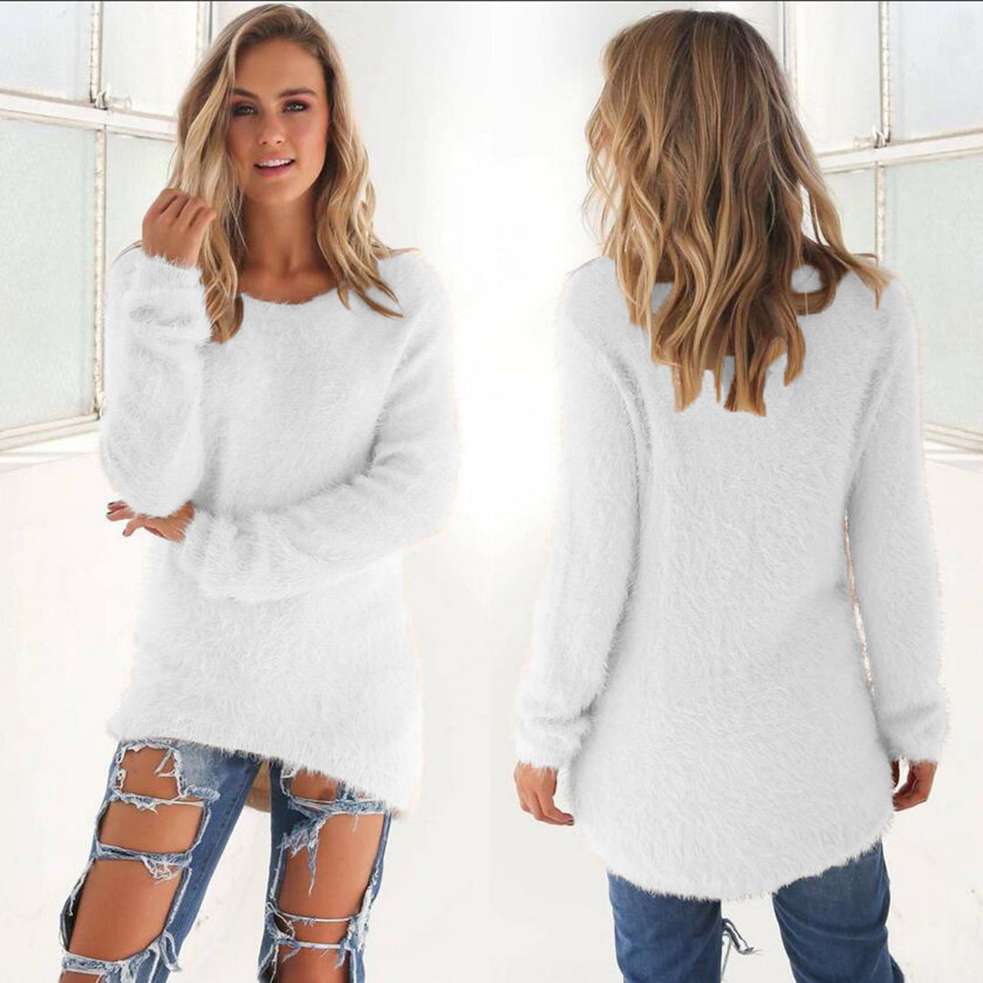 Fuzzy Sweater Für Damen