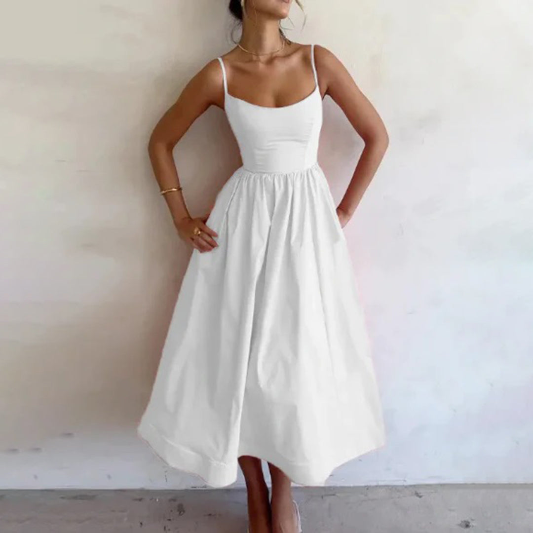 Elegantes Sommer-Midikleid