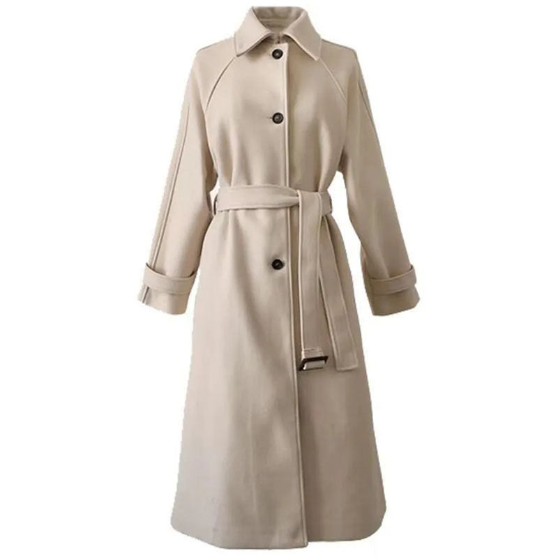 Heidi-Mode | Eleganzmischung Gürtelmantel Aus Wolle