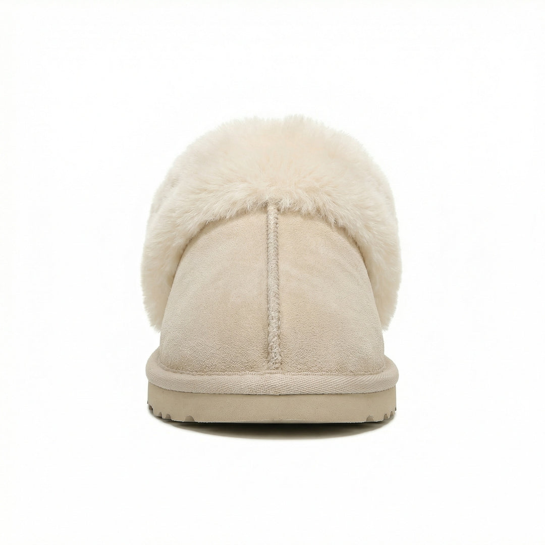 Clogs - Damen Retro Wildleder Slip-On Mule Heidi Mode