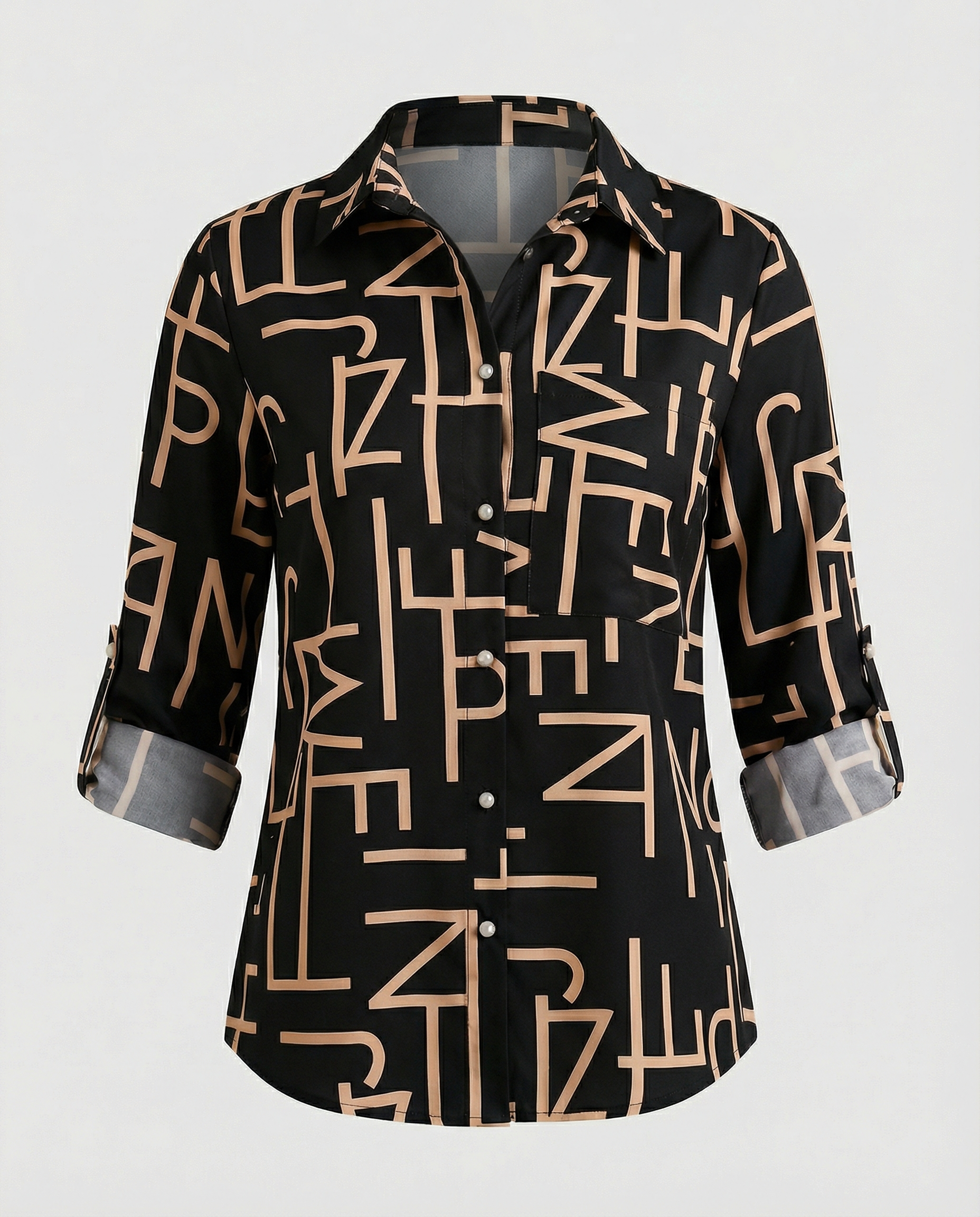 Heidi-Mode | Bluse mit Umlegekragen