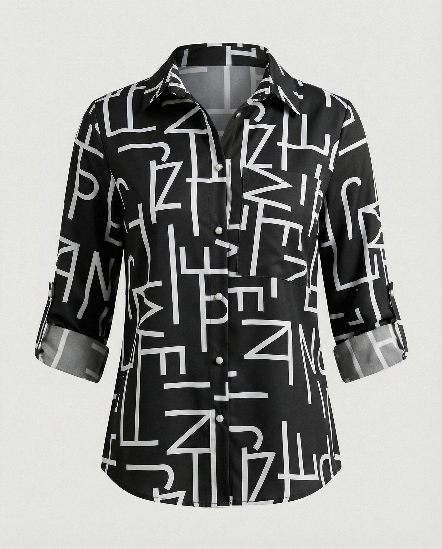 Heidi-Mode | Bluse mit Umlegekragen