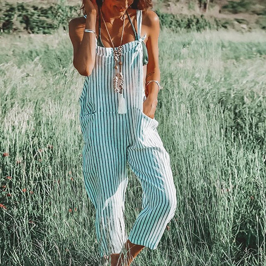 Heidi - Gestreifter Print Jumpsuit