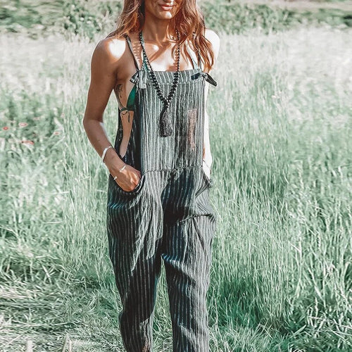 Heidi - Gestreifter Print Jumpsuit