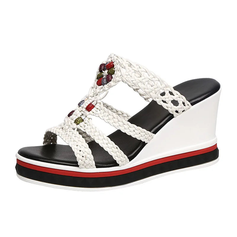sandalen met kristallen