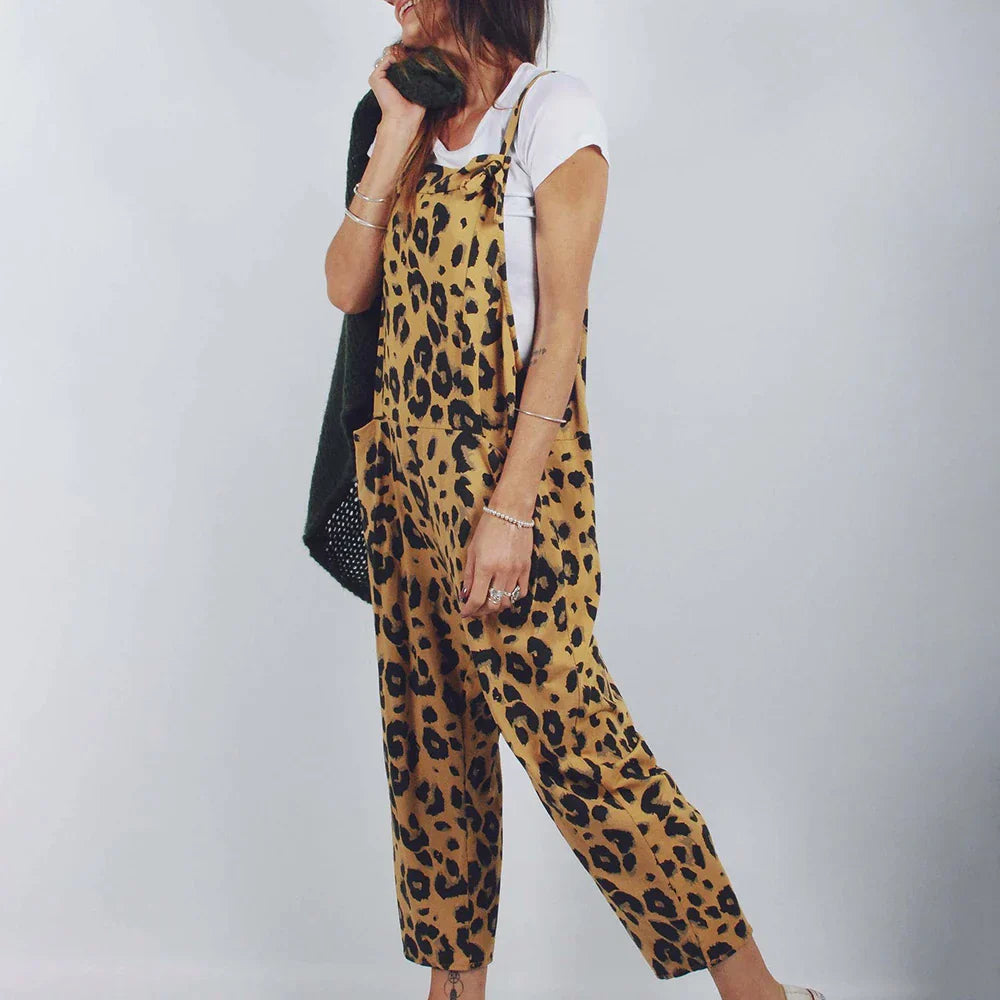 Heidi - Bedruckter Leoparden-Jumpsuit