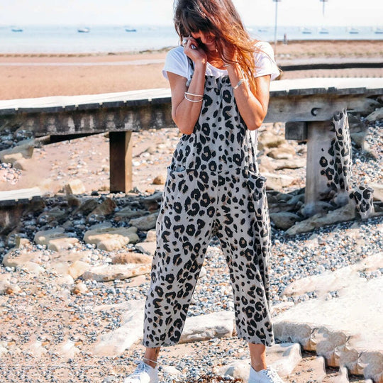 Heidi - Bedruckter Leoparden-Jumpsuit