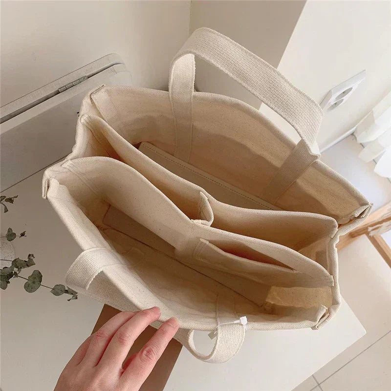Heidi-Mode - Canvas-Tasche mit Mehrfachfächern
