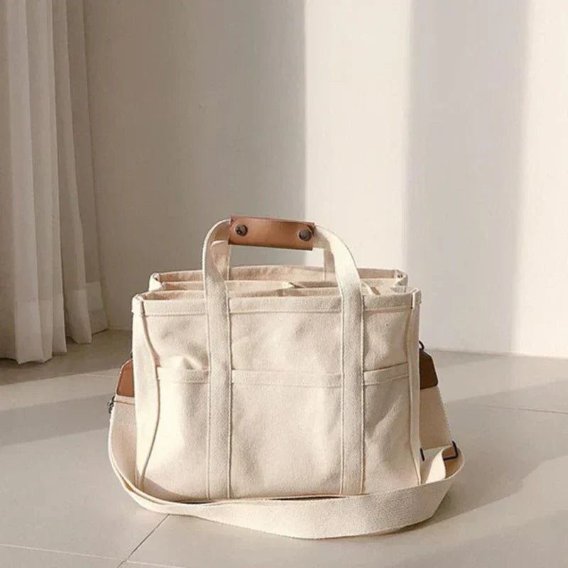 Heidi-Mode - Canvas-Tasche mit Mehrfachfächern