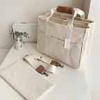 Heidi-Mode - Canvas-Tasche mit Mehrfachfächern